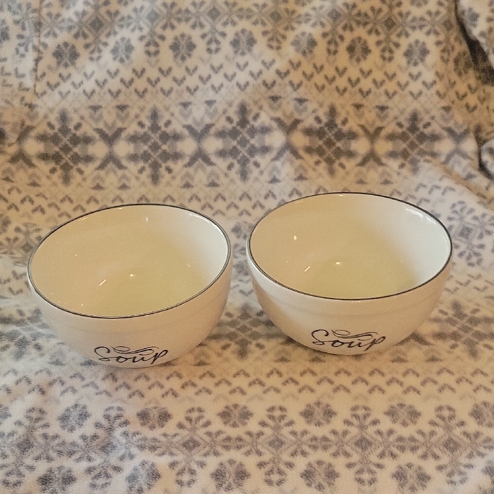 Harry & David Soup Bowls. High End Soup Bowl Set of 2.